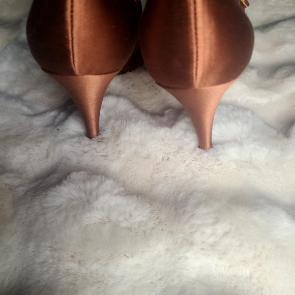 J. Crew Rust Heels with Pointed Toe and Strappy Design - Picture 9 of 13